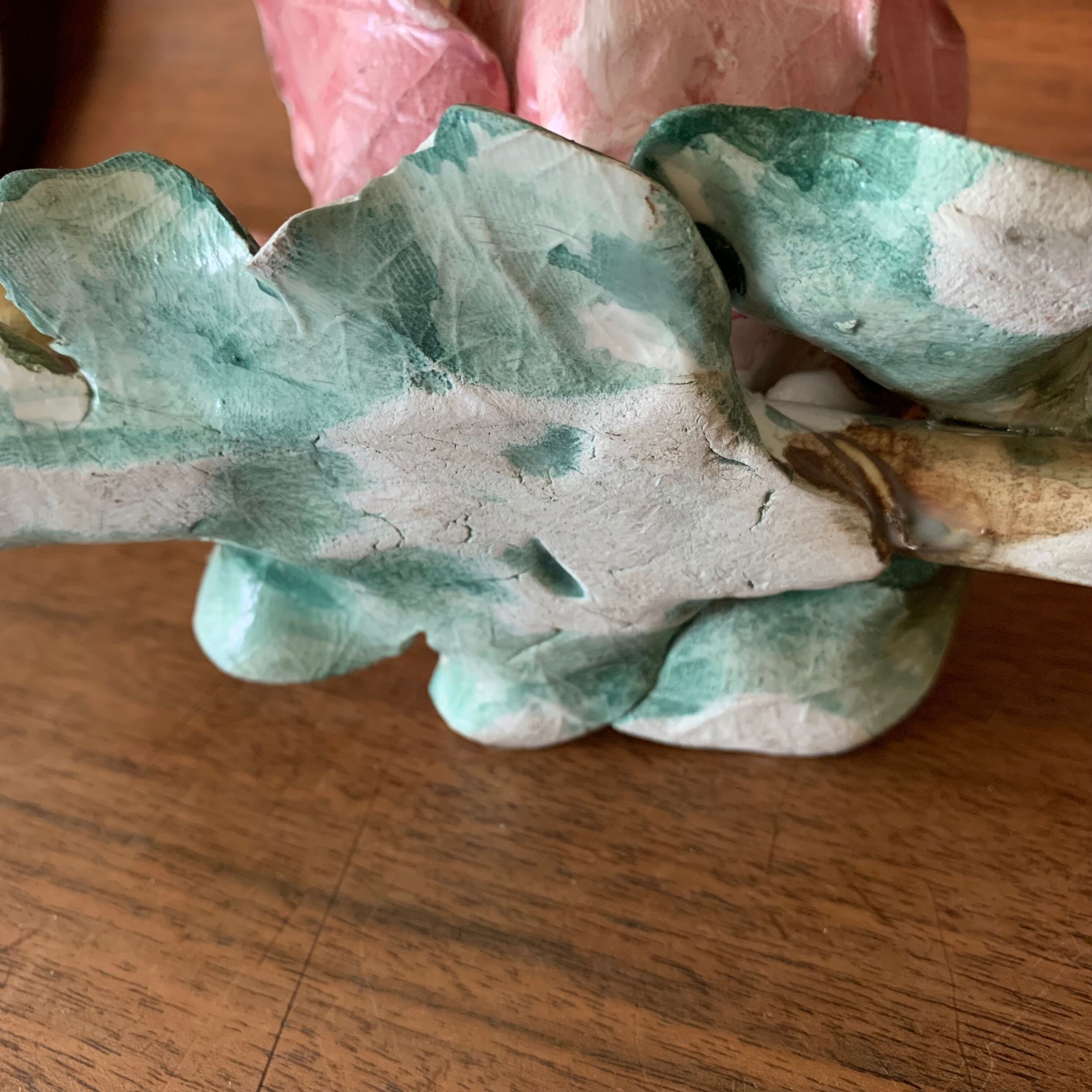 Two slurry candle holders