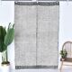 Black Wool Moroccan rug,  wool shaggy Berber Style antique black 210x140