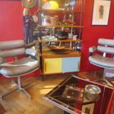 Paire de fauteuils pivotants, années 70