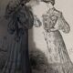 Framed fashion print journal des demoiselles 1904