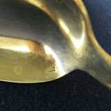 4 table spoons in silver metal from the brand frionnet françois art deco style