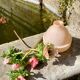 Ancien pied de lampe vase rose
