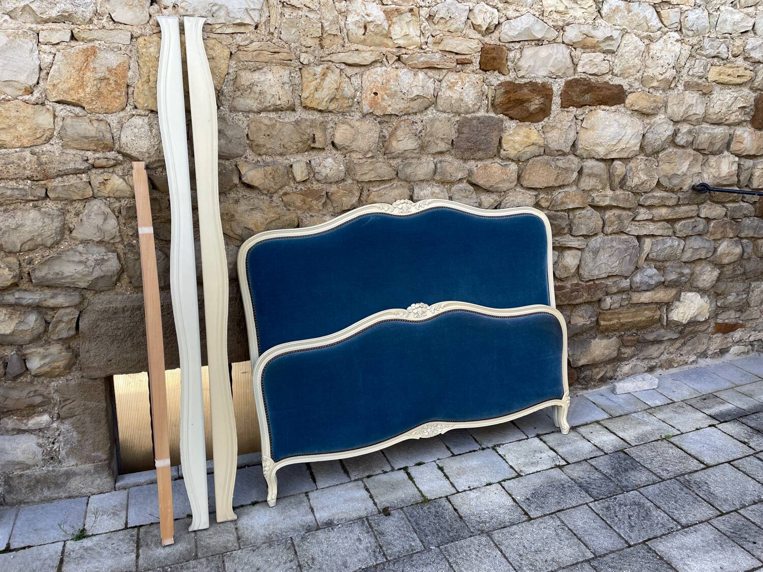 Louis XV upholstered bed