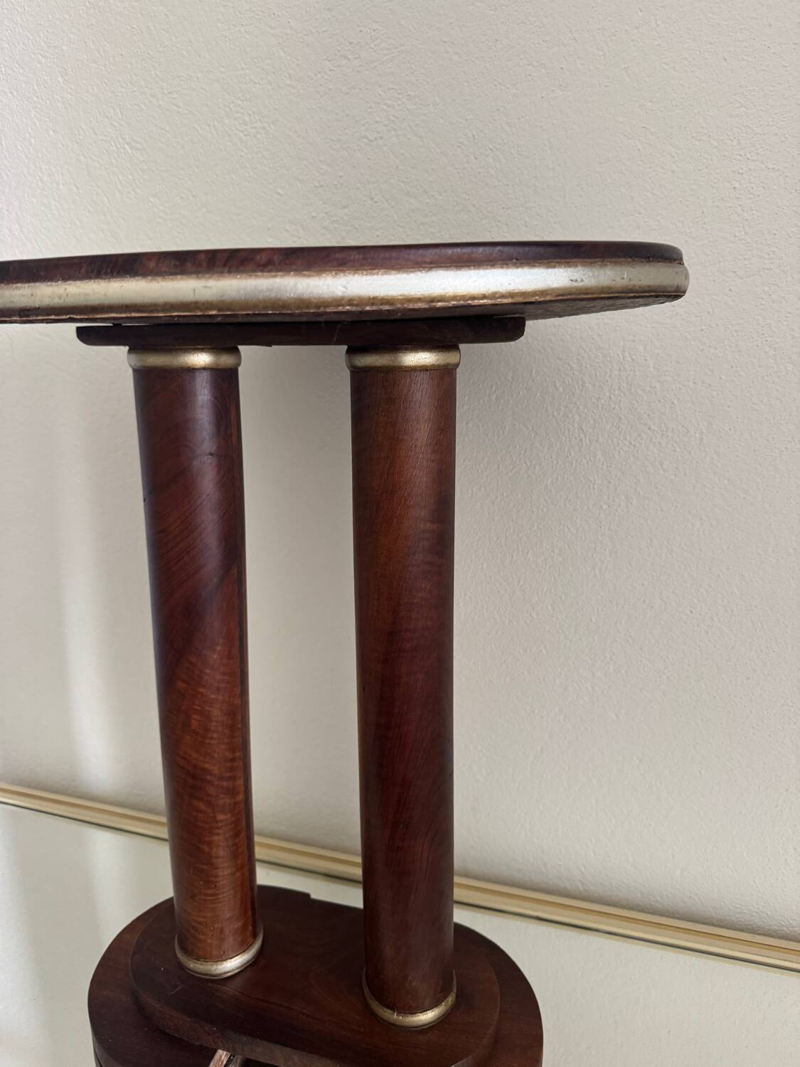 Art Deco wooden pedestal table