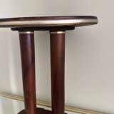 Art Deco wooden pedestal table