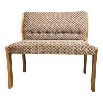 Scandinavian 2-seater bench 1970 vintage