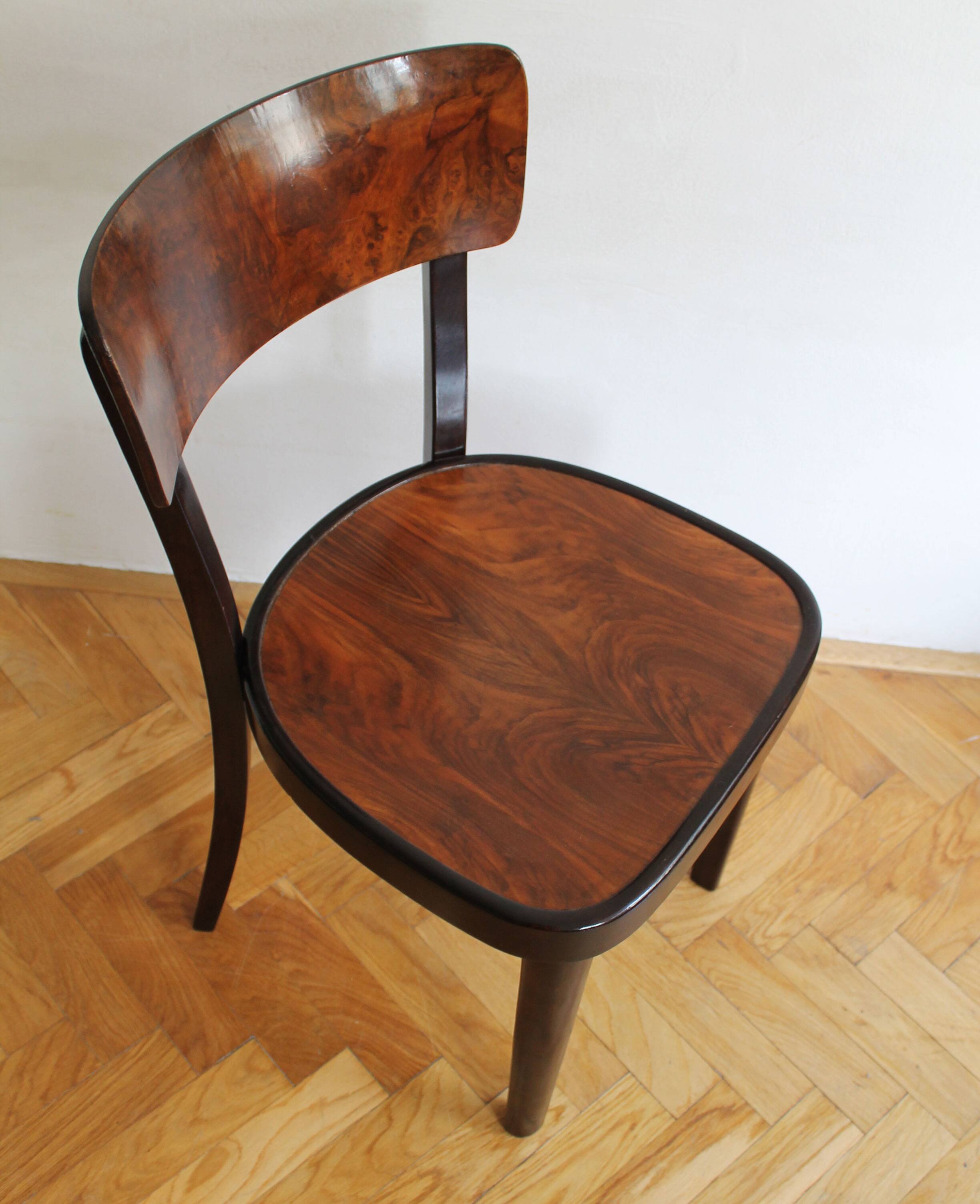 Chaise de salle à manger des années 1930 Modèle A 524 3/4 par Thonet
