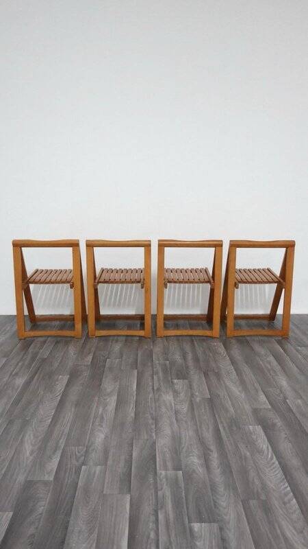Trieste Chairs by Aldo Jacober for Alberto Bazzani, 1960s, Set of 4