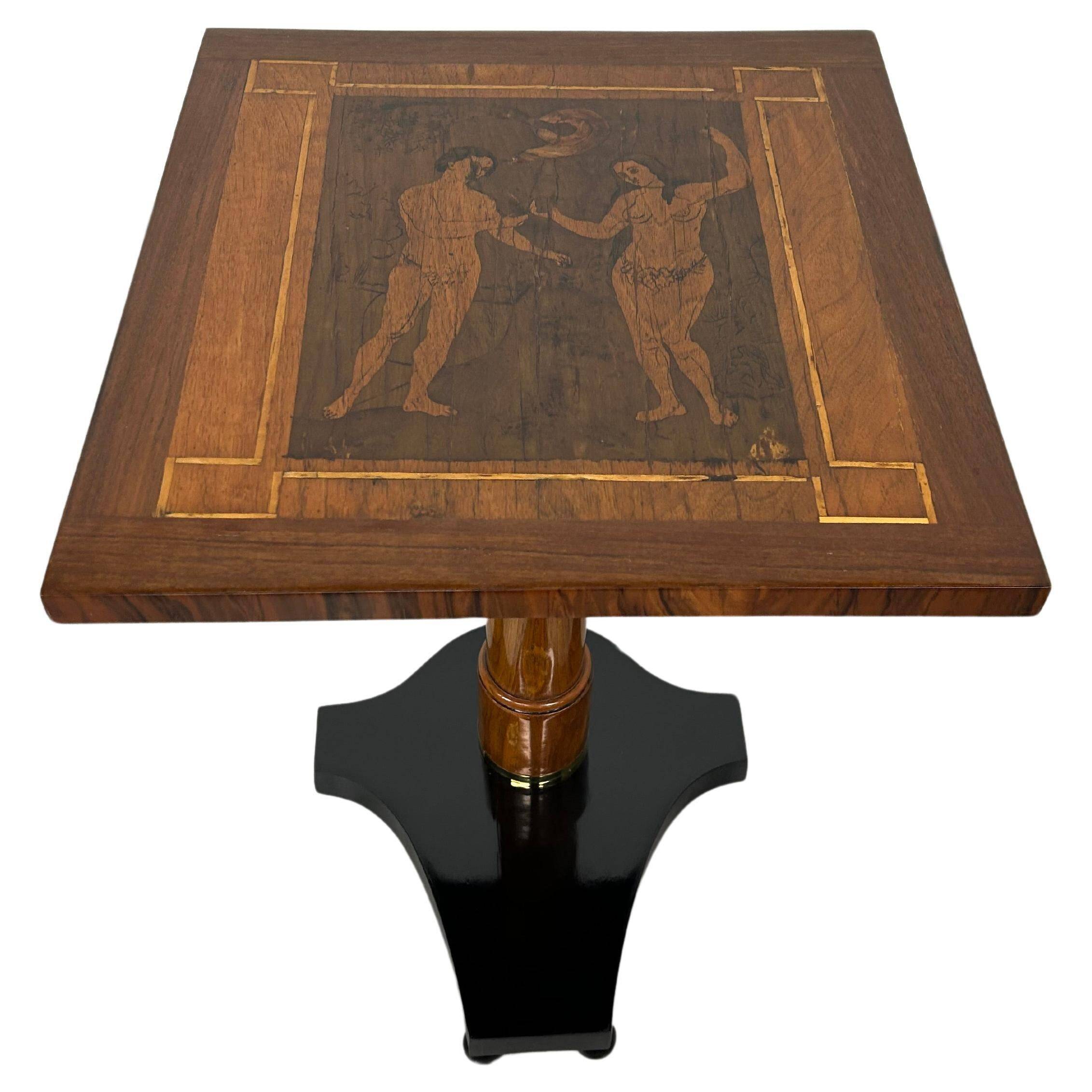 Table d'écriture ajustable avec incrustation Adam et Eve