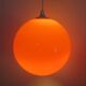 Suspension ball in opaline orange 70s