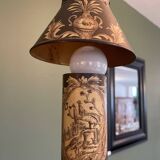 Lampe de bureau en tole peinte