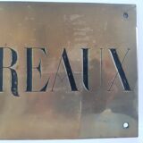 Plate bronze or brass "offices"