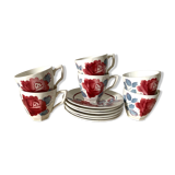 6 digoin coffee cups