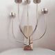 5-branched vintage candle holder wall light, Klein model for Habitat