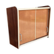 Modernist mural placard from the 1950s – sliding doors, workshop spirit