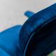 fauteuil velours bleu métal vert 60s moderne