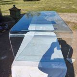 Tempered glass coffee table "Ligne Roset"