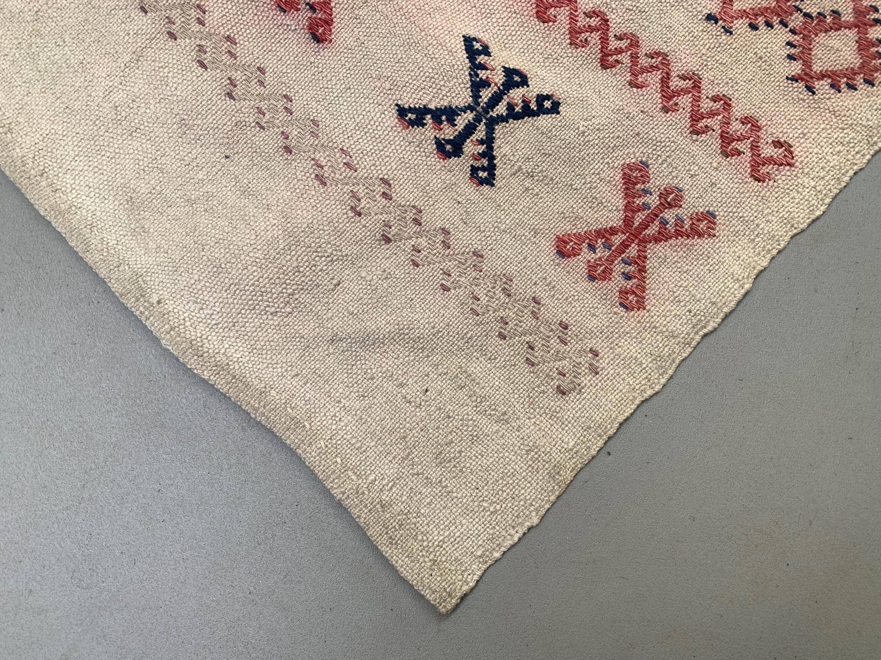 Old Turkish narrow Kilim Runner 114x50 cm shabby chic, vintage kelim