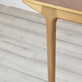 Table extensible années 50 en teck magnifique. Moderne/Rétro