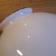 Globe 20cm en verre blanc ancien pour lampe suspension