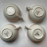 Sarreguemines earthenware coffee cups