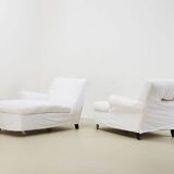 Flexform Pair of Chaise Longues/ Lounge Sofa Italy 1985