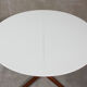 Round danish teak & white dining table, 1960s