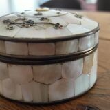 Bronze and mother-of-pearl jewelry box