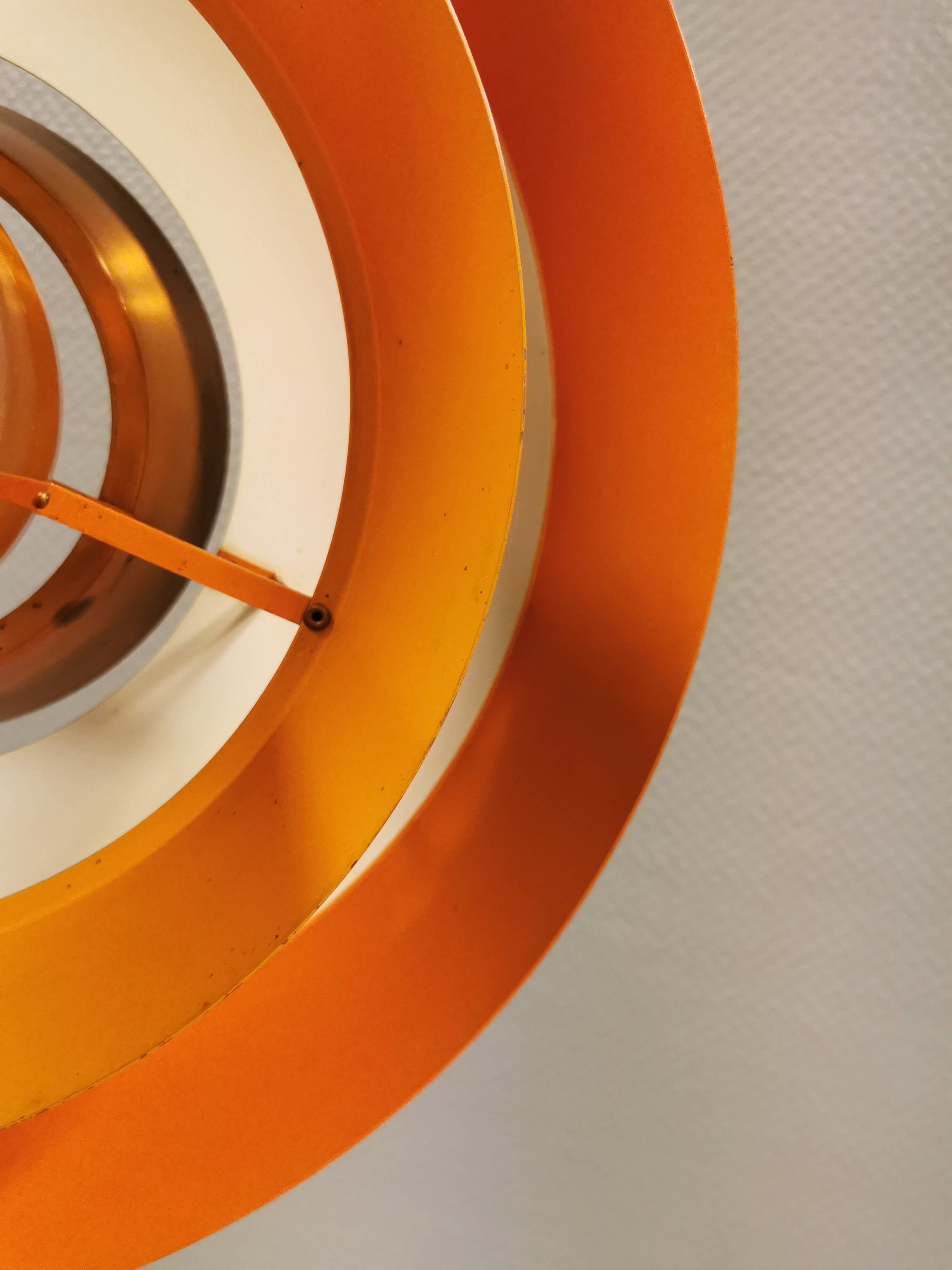 A mid-century Danish hanging lamp in copper by Jo Hammerborg for Fog & Mørup.