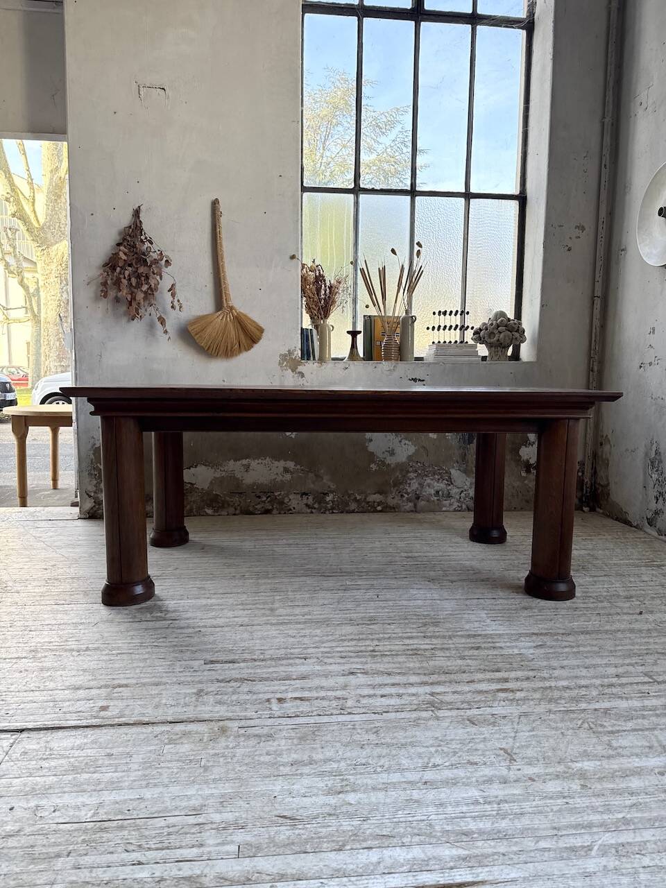 Dudouyt oak dining table 1940