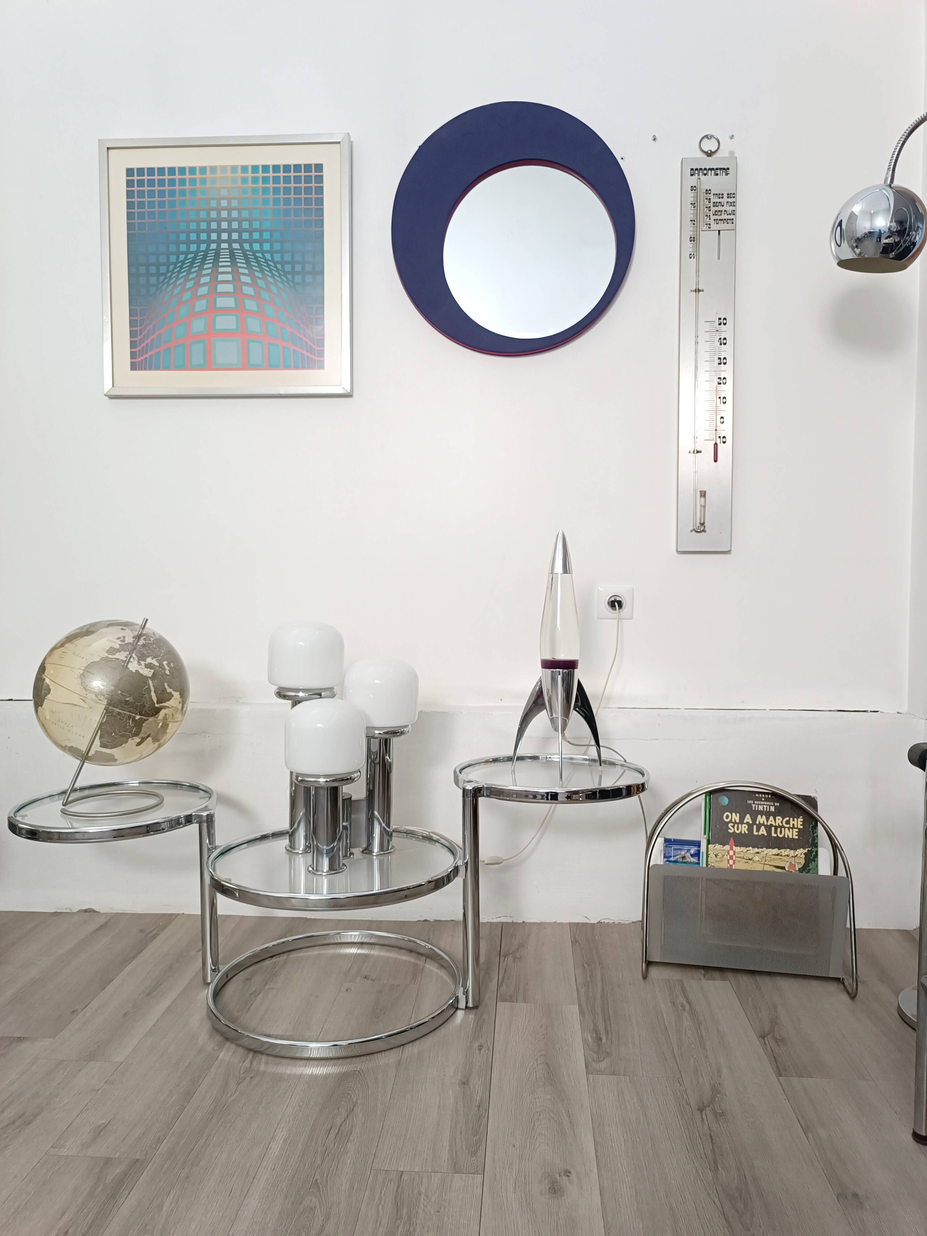Lampe Space Age Verre De Murano 1970s