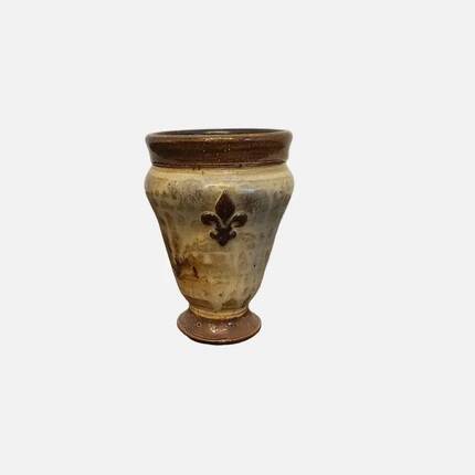 Small stoneware vase by Marcellus Aubry from Bouffioulx, Belgium.