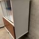 Painted glass bookcase