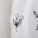 Oval dish of the Luneville factory with bouquet of black flowers