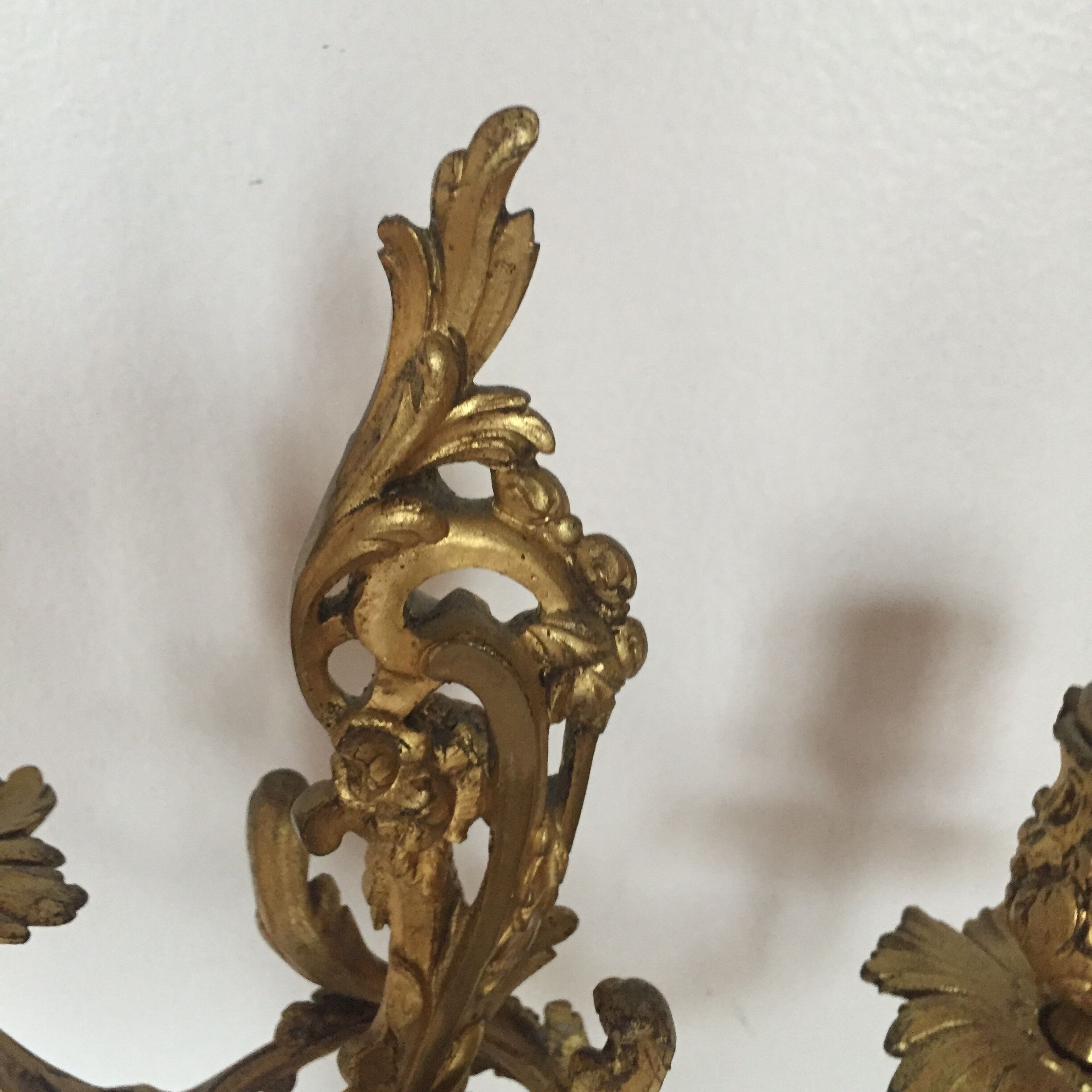 Paire de chandeliers en bronze