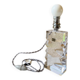 Vintage Sèvres crystal lamp base, Bauhaus/Art Deco design