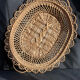 Woven wicker fruit or bread basket 1900
