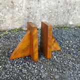 Wooden bookends