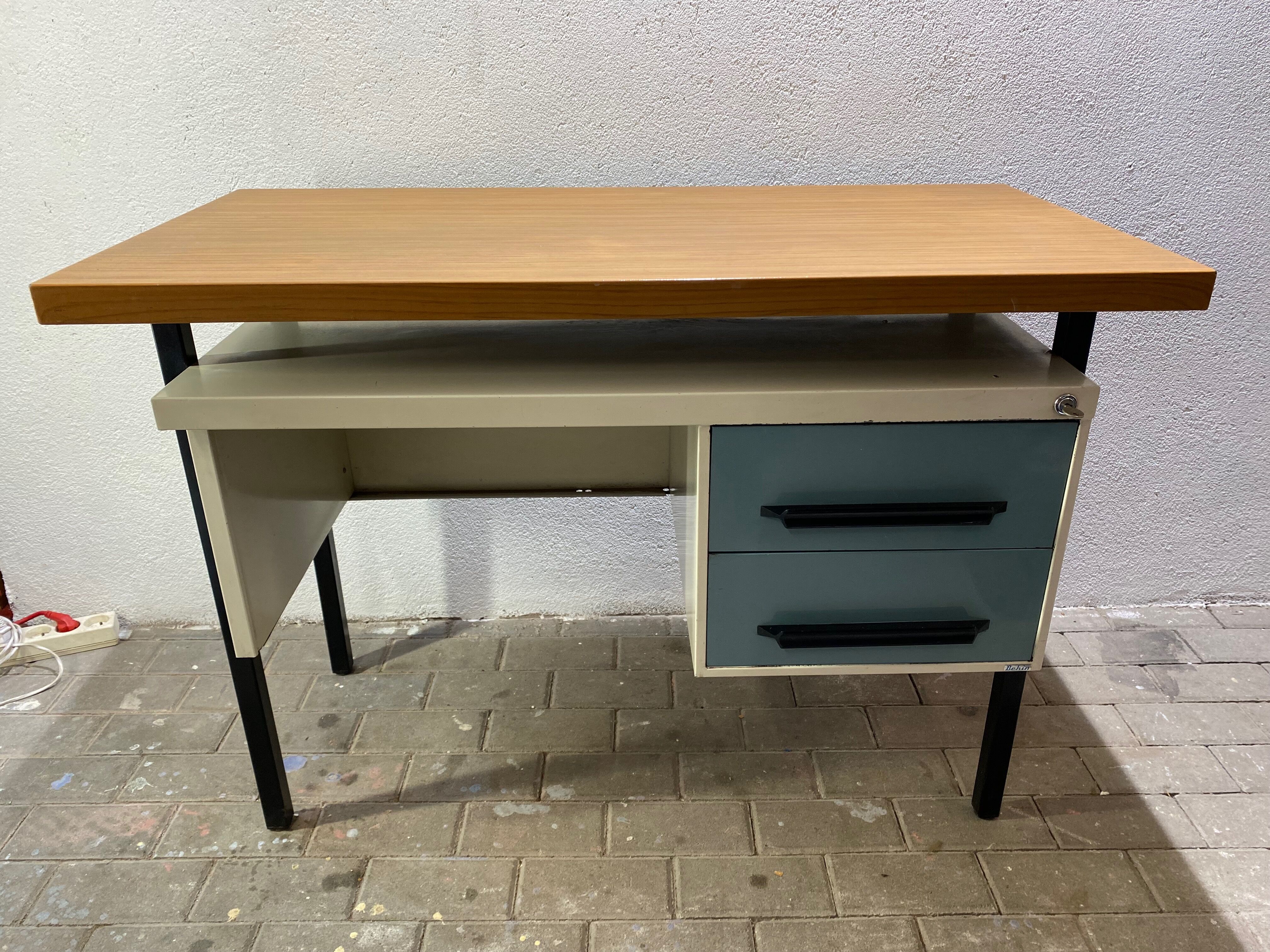 Metal industrial office by vintage behin 1960