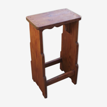 Fir countertop stool early 20th