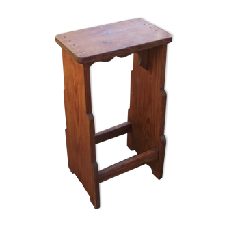 Fir countertop stool early 20th
