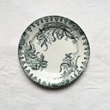 12 assiettes plates Terre de fer modèle Iris