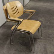 Lot of 6 "Golf" model chairs designed by Francesco Zaccone for the Brunner brand