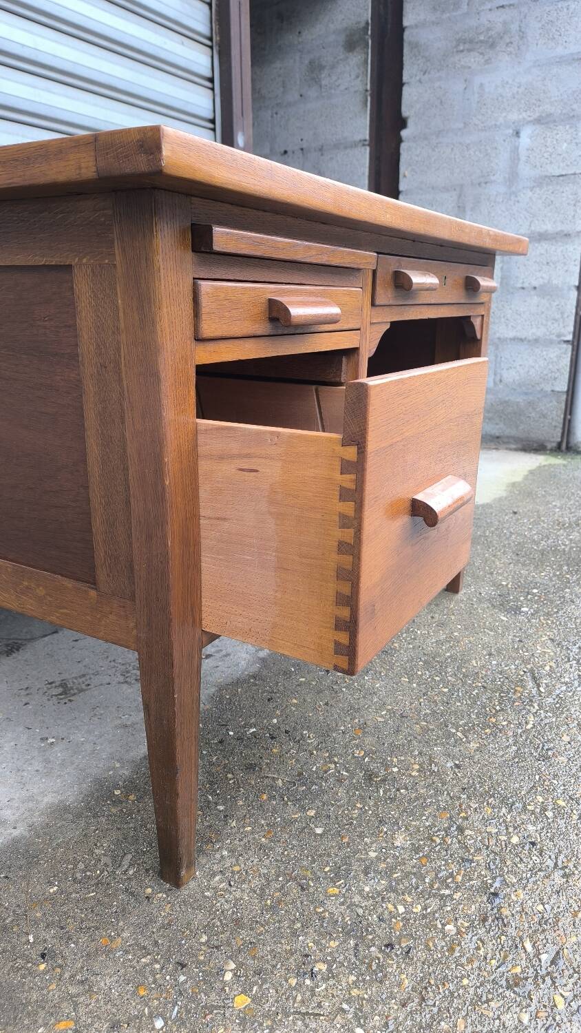 Master's desk in solid oak