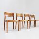 Chaises de salle à manger danoises vintage par Niels Koefoed pour Koefoeds Hornslet, 1960,