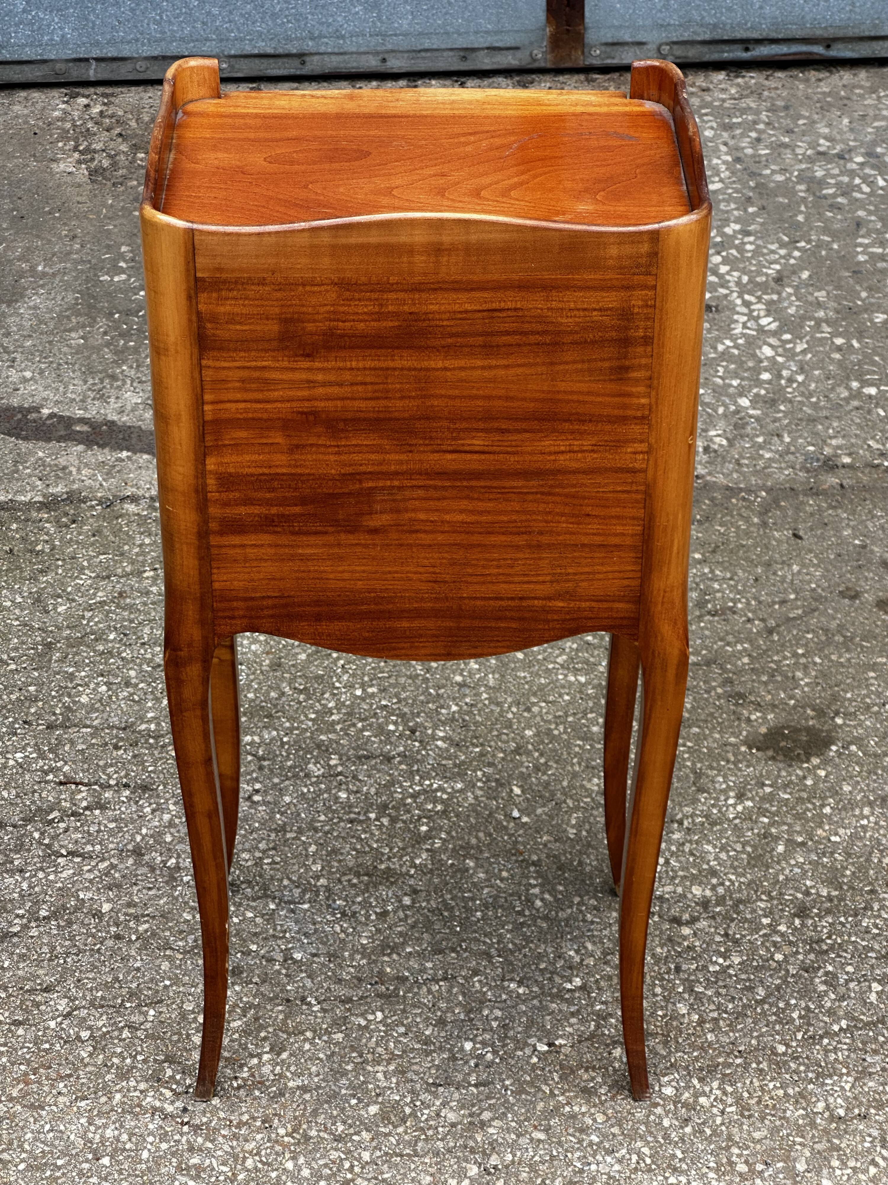 Pair of Louis XV style cherrywood bedside tables
