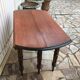 Round table 6 feet with solid mahogany extensions