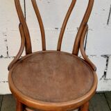 set of 4 Thonet bistro chairs with wooden seats N°4118