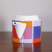 Vintage 1970s Ceramic Teapot by Ceramiche Pozzi, Compact Series