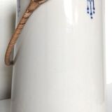 Ceramic pot and wicker handle
